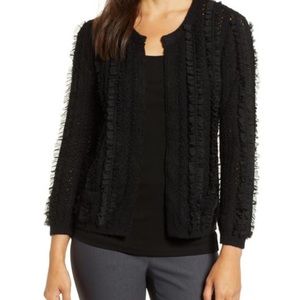 SOLD NWT ruffle me up cardigan